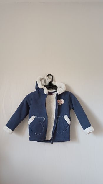 manteau fourré 2/3 ans