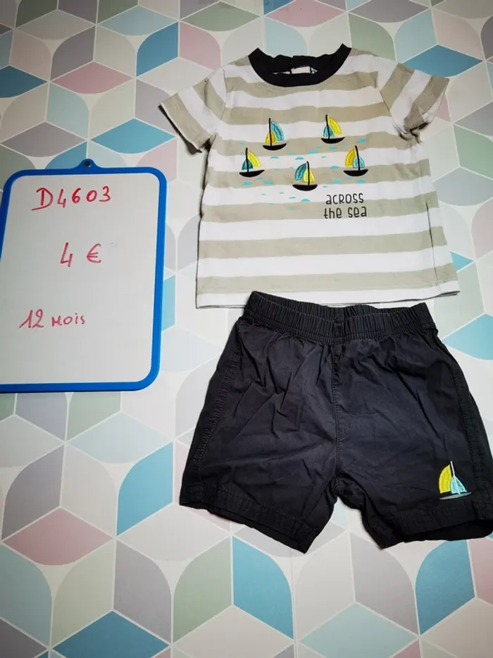 D4603 - ensemble garçon 12 mois