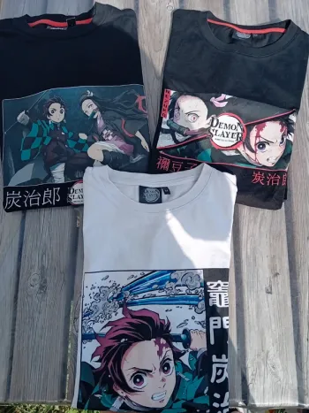 Lot de 3 tee-shirts mc neufs démon slayer femme