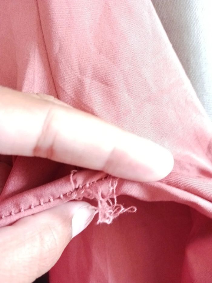 Robe rose saumon à volants Taille XL42 - photo numéro 5