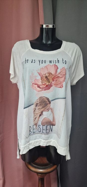 Tee shirt blanc fluide