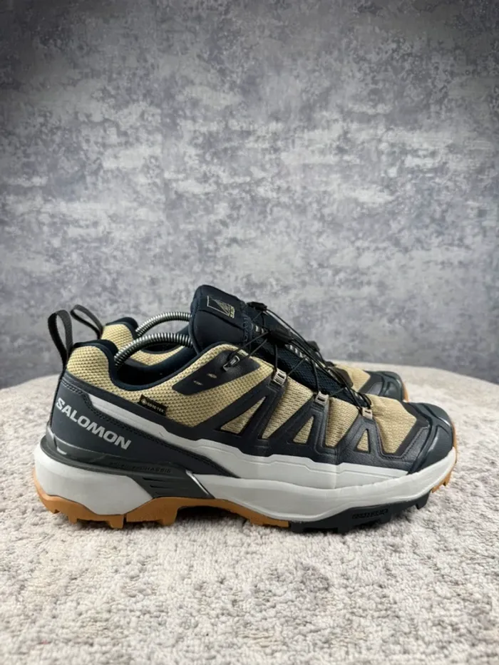 Salomon X Ultra 360 Gore-Tex - White & Beige & Blue - photo numéro 3