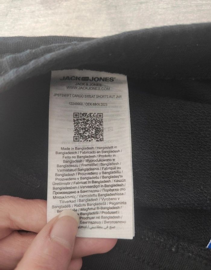 Short garçon Jack & Jones noir – 16 ans – 4 poches - photo numéro 6