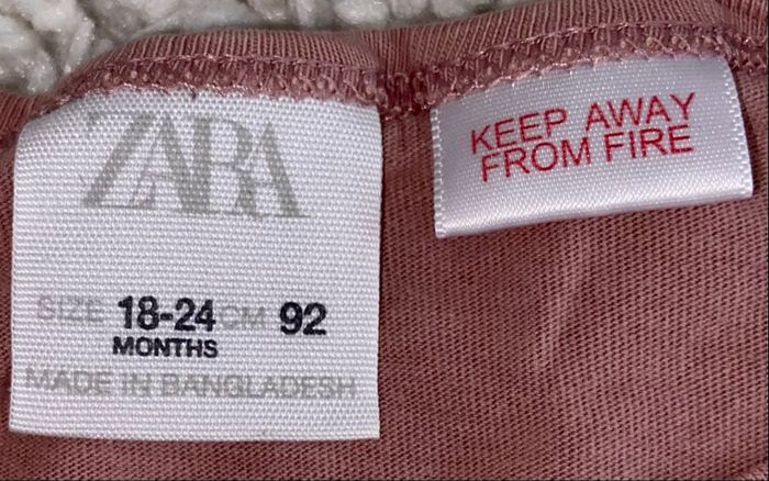 Tshirt ml Zara 18/24 mois Zara - photo numéro 3