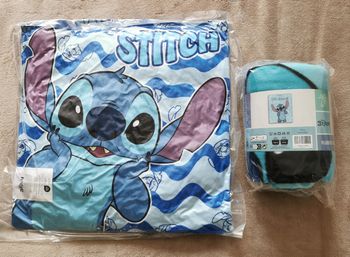 Lot coussin et plaid Stitch