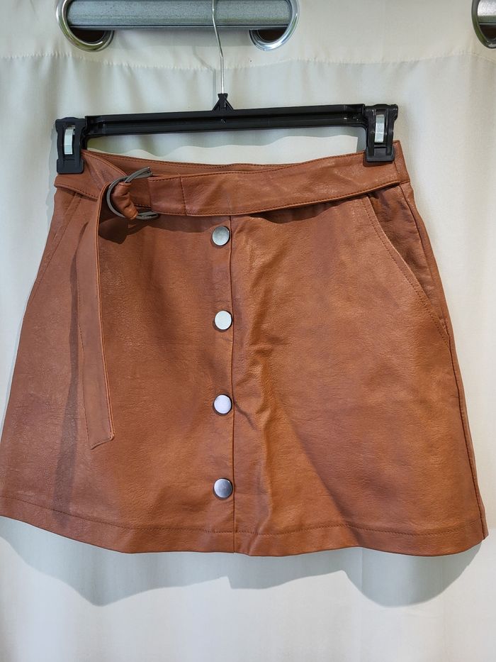 Jupe en cuir