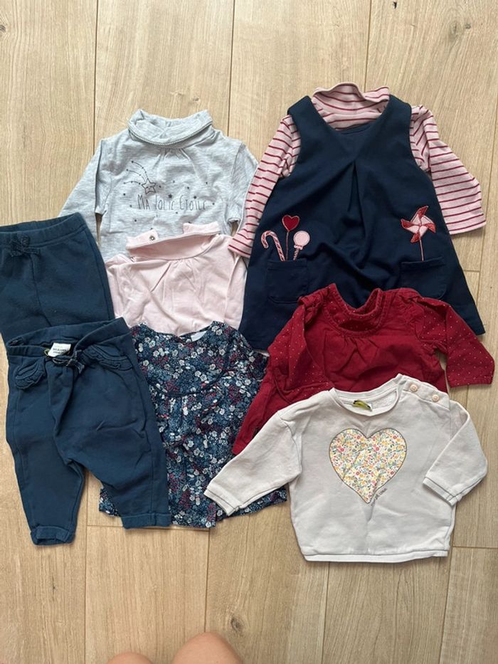 Lot vêtements fille 6 mois TBE