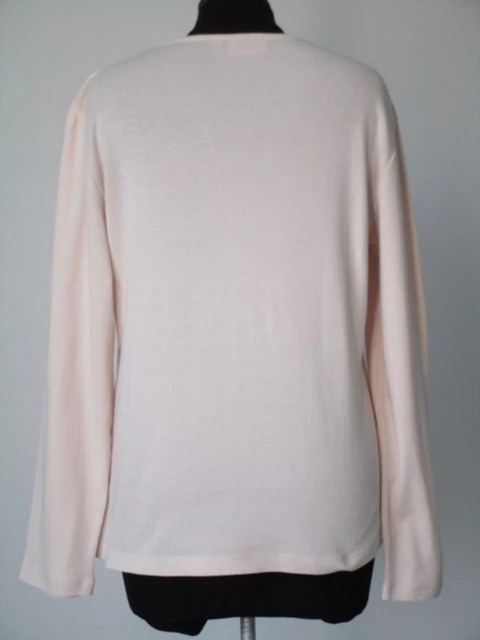 T-shirt écru vintage fleur 42 - photo numéro 5