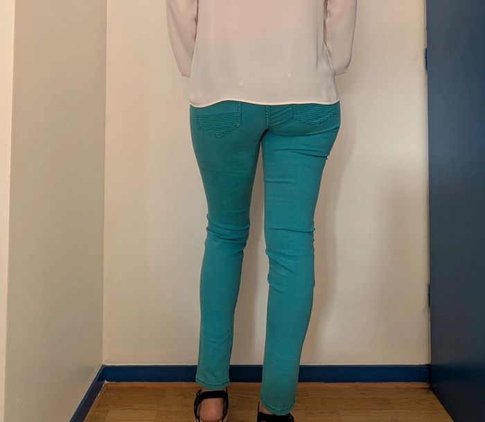 Pantalon Morgan bleu turquoise - photo numéro 2