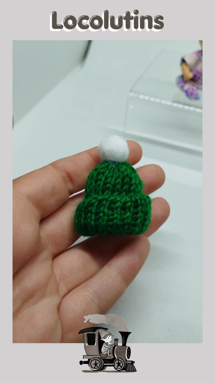 🚂 Bonnet pour petite poupée - photo numéro 3