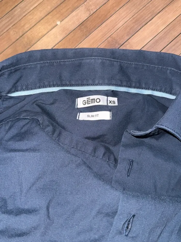 Chemise bleu marine Gémo XS - photo numéro 3
