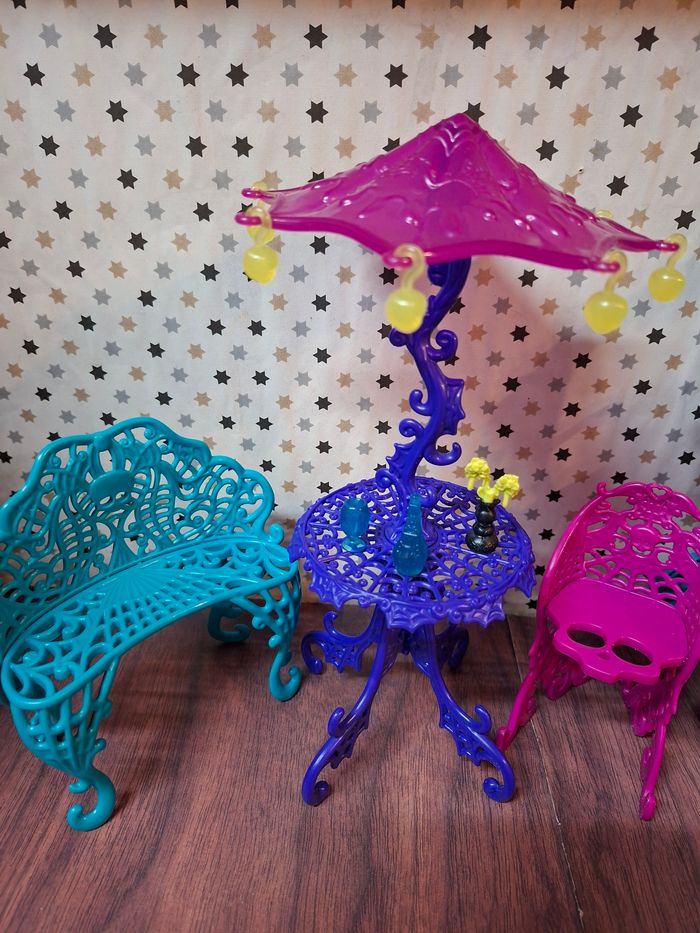 Monster high chariot de café scaris avec accessoires - photo numéro 2