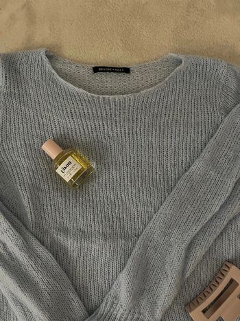 pull bleu maille transparent dupe brandymelville