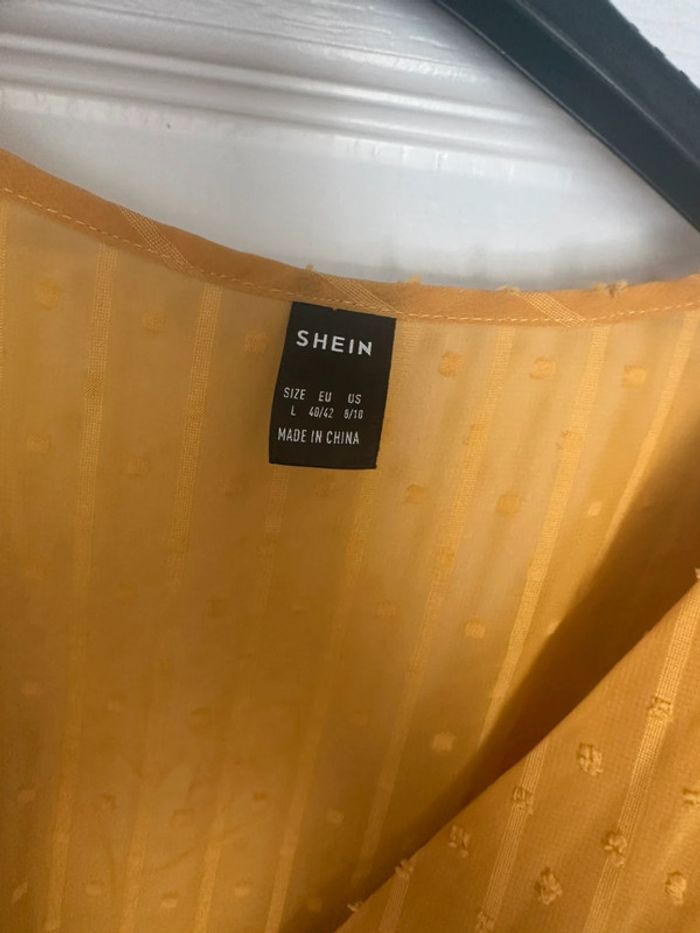 Haut shein jaune transparent - photo numéro 2