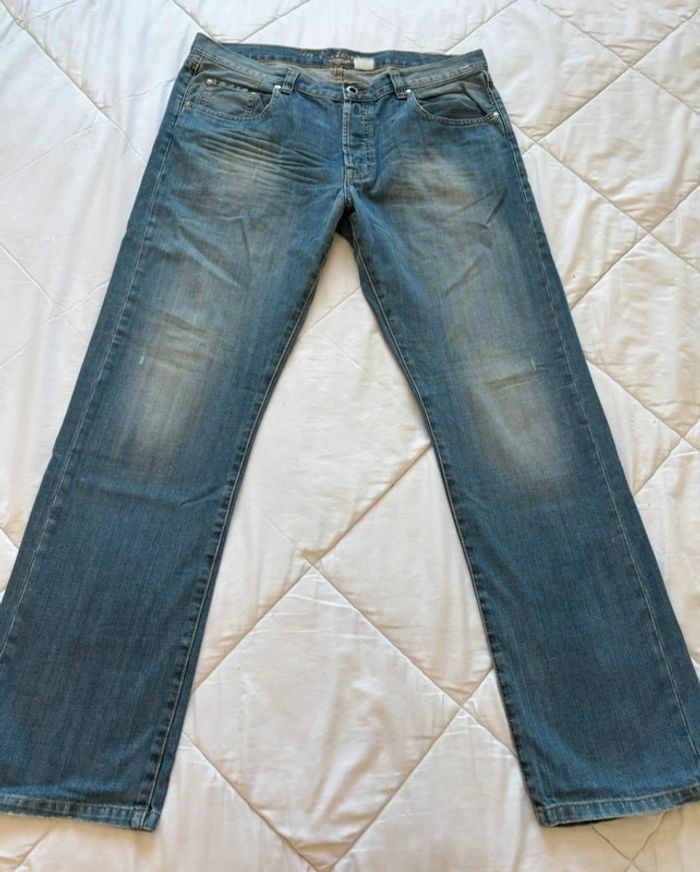 Jean homme vintage y2k début 2000 In Extenso taille 50 2XL – coupe droite regular fit bleu délavé - photo numéro 2