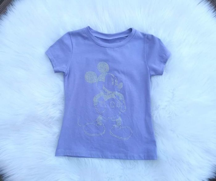Tee shirt avec motif Mickey en strass, taille 7/8 ans