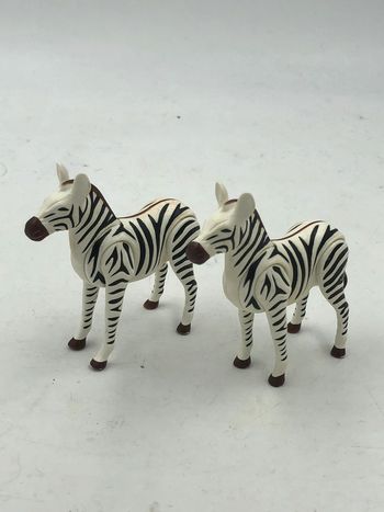 Figurines Playmobil Zoo / Savane duo de zèbres