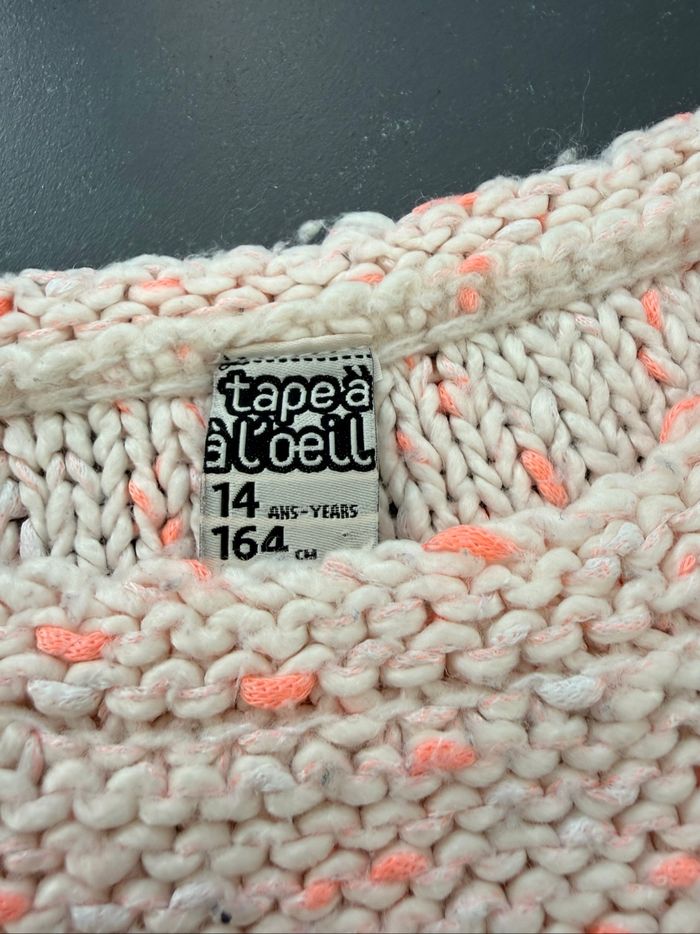 Pull grosses mailles avec laine - photo numéro 5