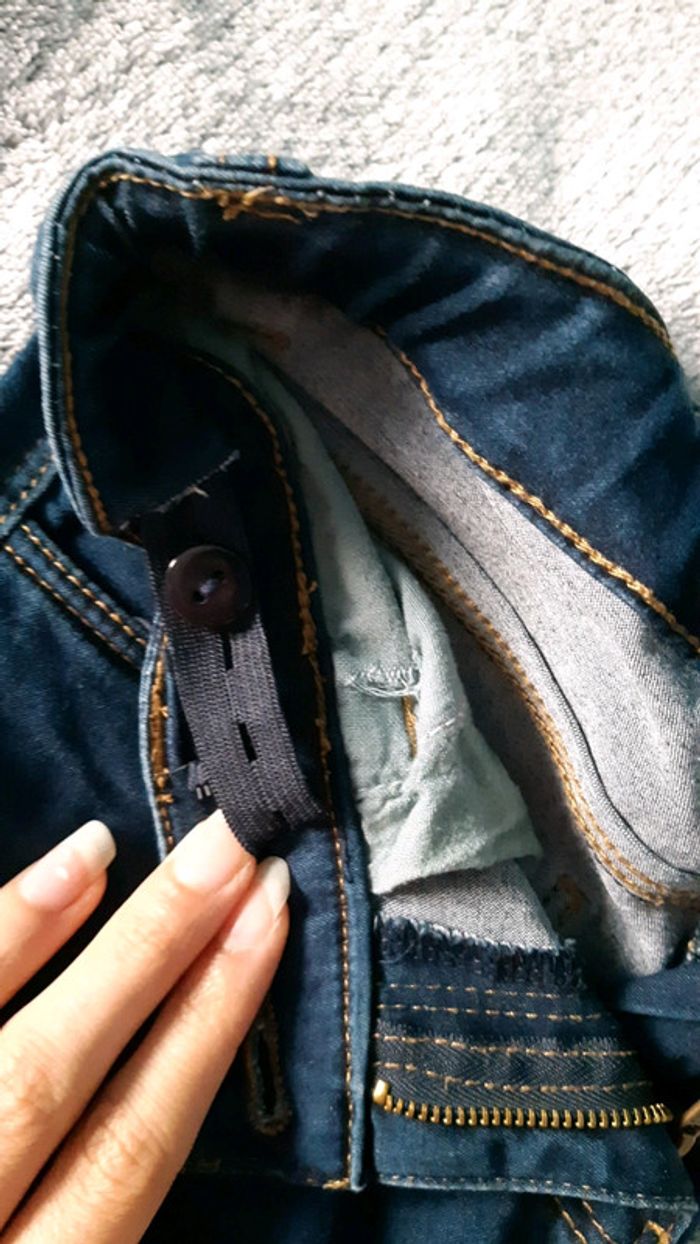 Jean Gémo bleu en taille 12 ans pour fille. - photo numéro 3