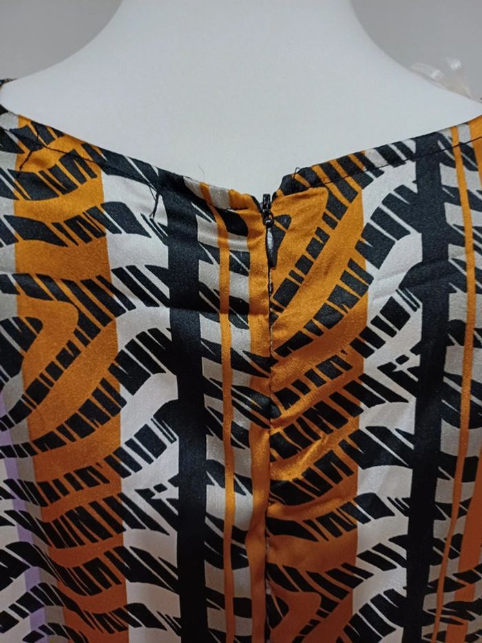 Robe satinée à motifs TQF Collection taille L 40 - photo numéro 6