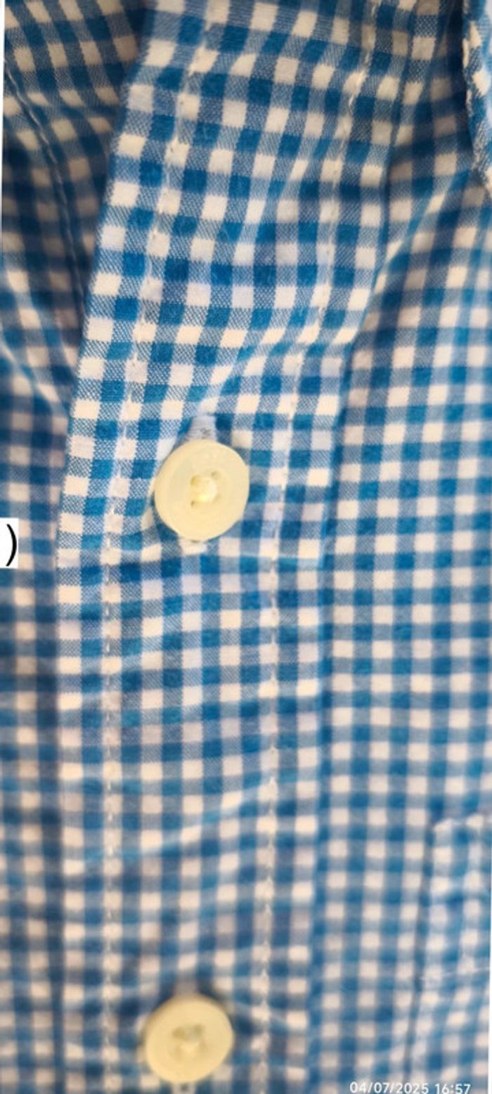 Chemise Abercrombie Enfant Taille XL bleu-blanc - photo numéro 5