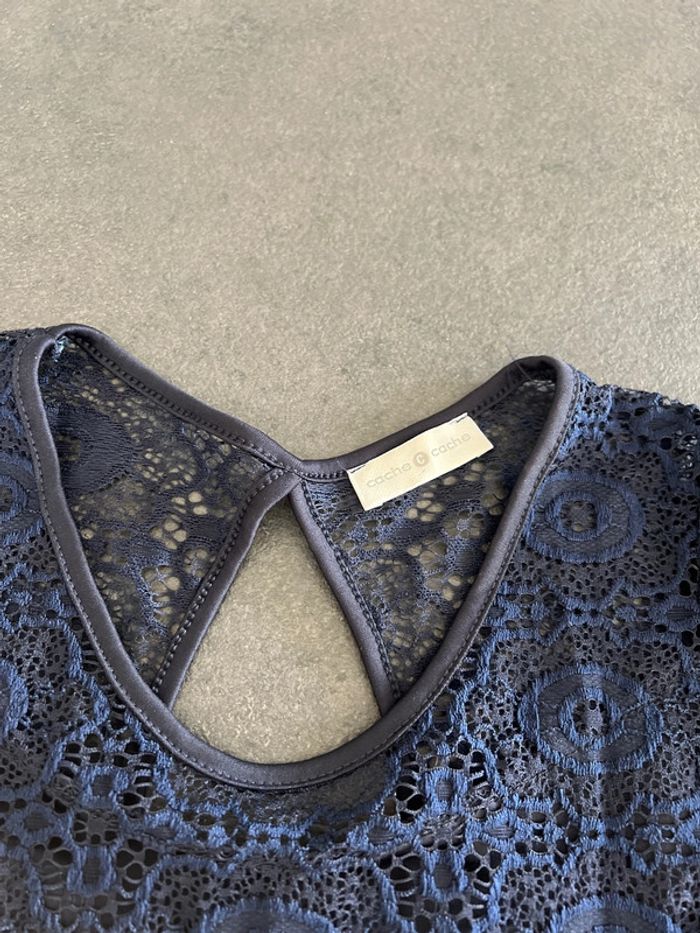 Robe dentelle doublée taille 36 cache cache - photo numéro 3