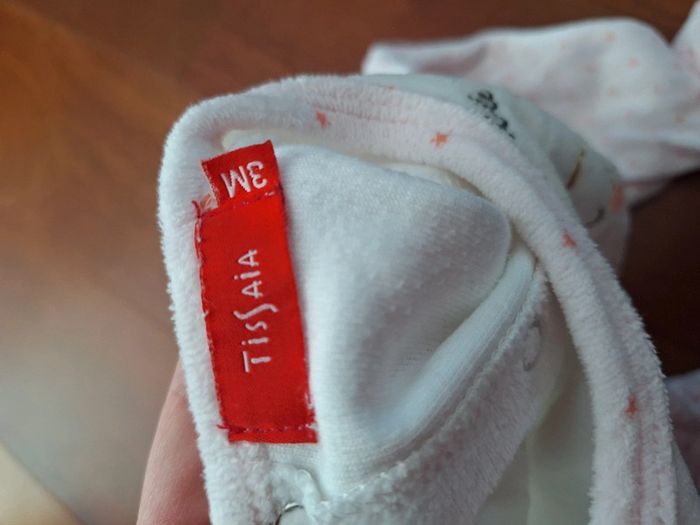 Pyjama velours 3mois fille - photo numéro 3