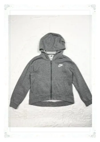 Nike veste à capuche grise enfant fille taille 12 ans 100% coton