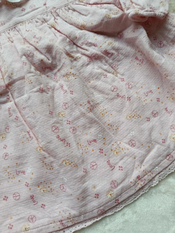 Blouse fleuri rose 6 mois Orchestra - photo numéro 2