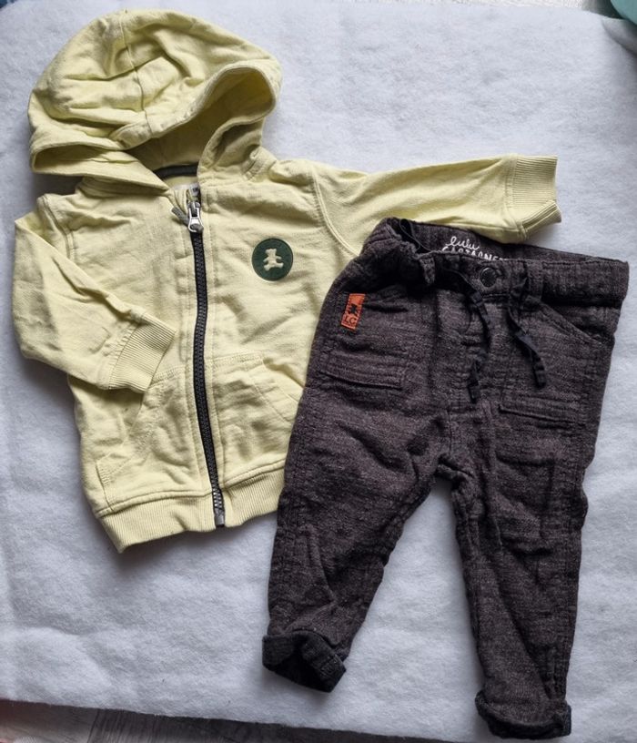 Ensemble pantalon et veste lulu castagnette 6 mois