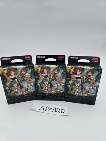 Yu-Gi-Oh -Lot de 3 decks des chroniques - Les Charmeuses Spirituelles FR