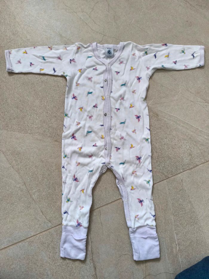 Pyjama coton petit bateau 6 mois manches longues