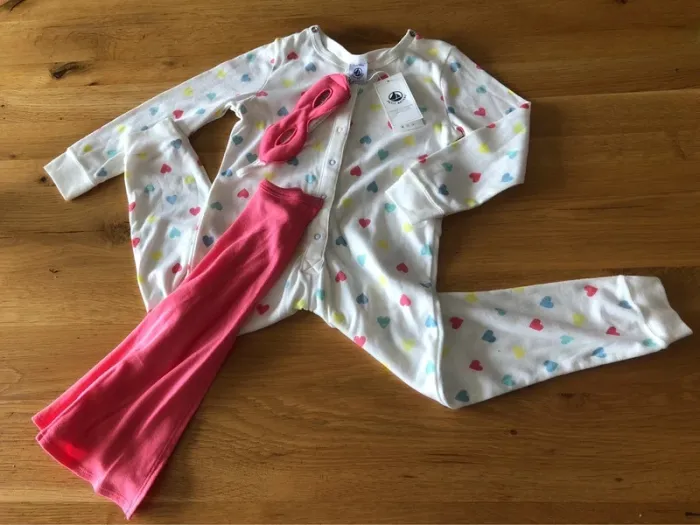 Pyjama cœurs déguisement Petit Bateau 3 ans