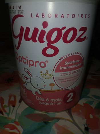 Lait guigoz octipro  dès 6 mois jusqu'à  1 an