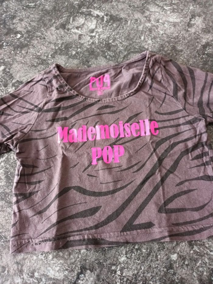 Tee-shirt marron et noir 8 ans - photo numéro 5