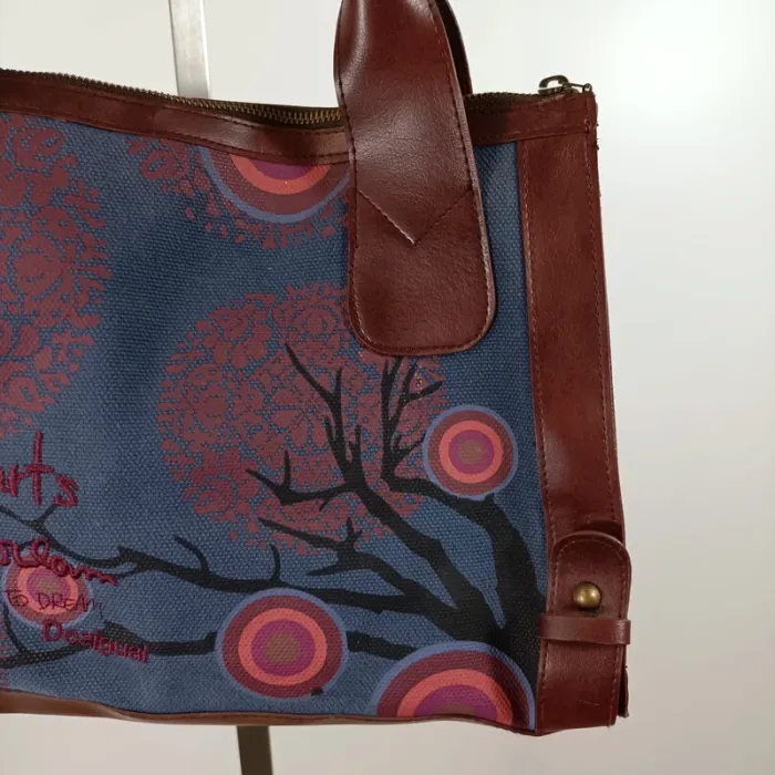Lot 2 sacs desigual colorés motifs bohème ethnique porté main et bandoulière S041 - photo numéro 4