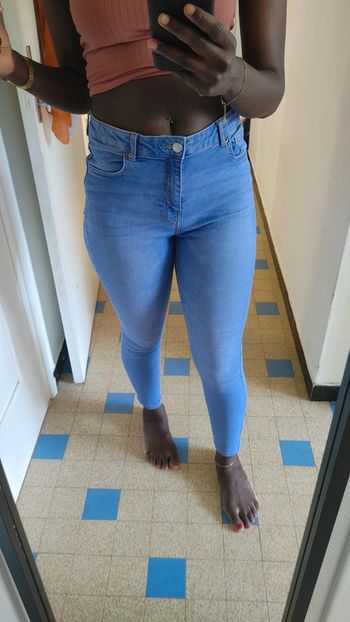 Jeans slim old school 2010 taille haute