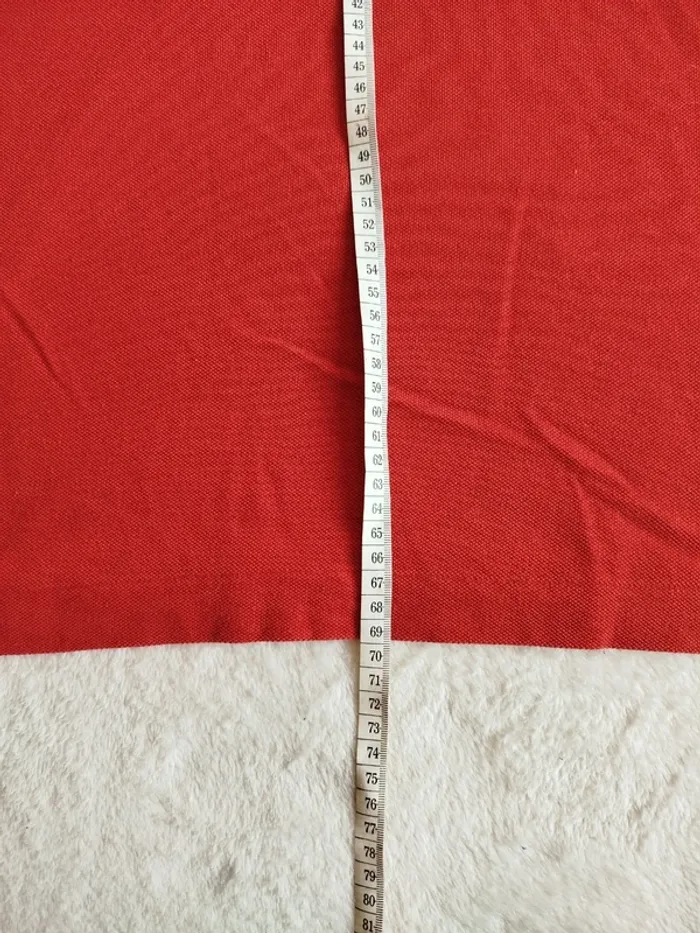 Polo Lacoste rouge/rouille taille 6 - photo numéro 10