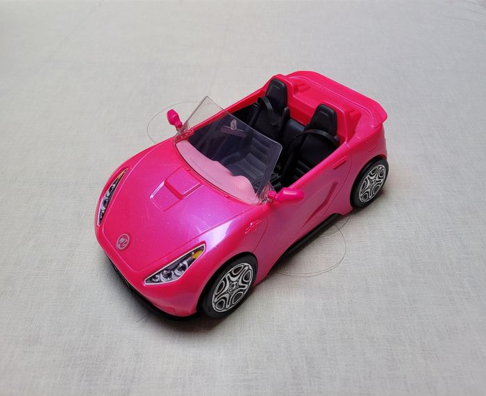 Barbie Voiture Cabriolet Rose pour poupée - photo numéro 2