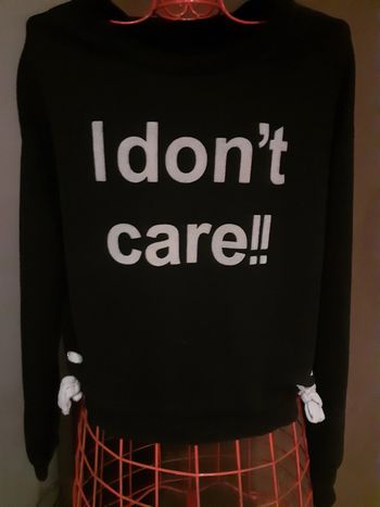 Sweat noir #i don't care