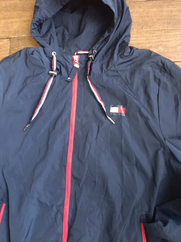 Veste coupe vent tommy Hilfiger bleu Taille XL - photo numéro 2