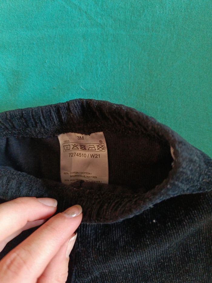 Pantalon velours 3 mois mixte - photo numéro 3