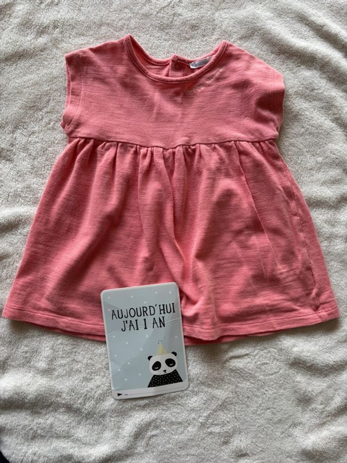 Robe corail légère 12 mois bout’chou