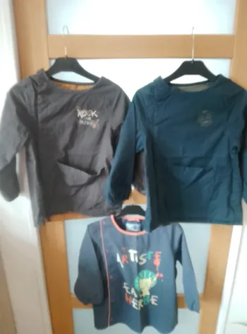 Lot de tablier d'école - Garçon 5 ans