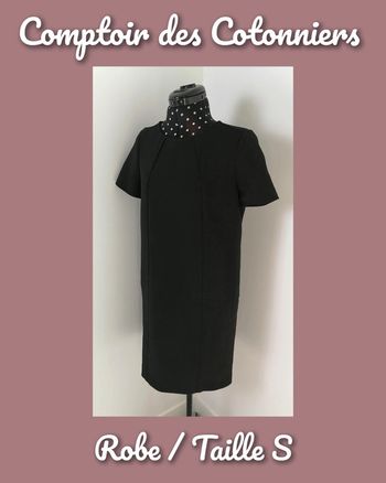 Robe courte noir brillante Taille S Comptoir des Cotonniers