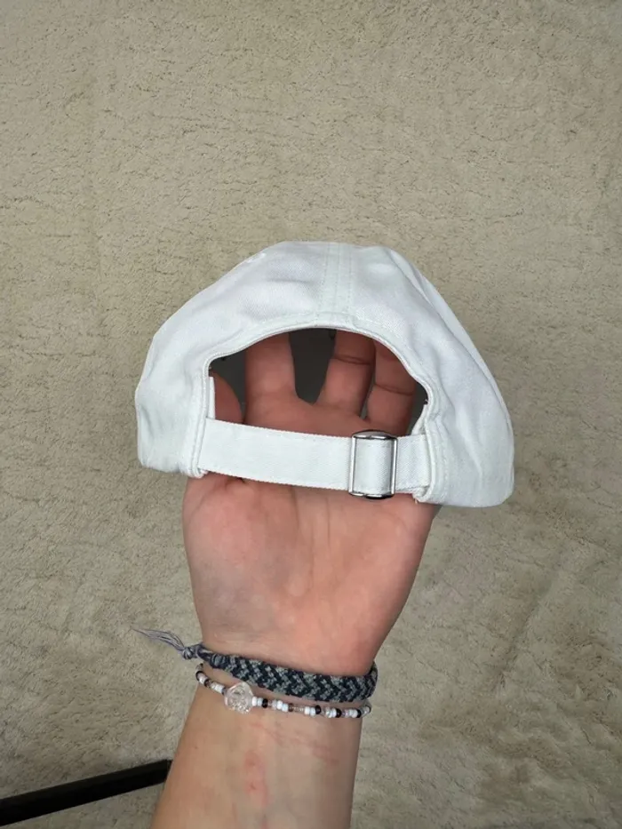Casquette Tommy Hilfiger Blanche Logo Brodé Neuve - photo numéro 4