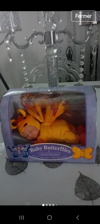 Baby butterfflies de Anne geddes jouet vintage des années 2000