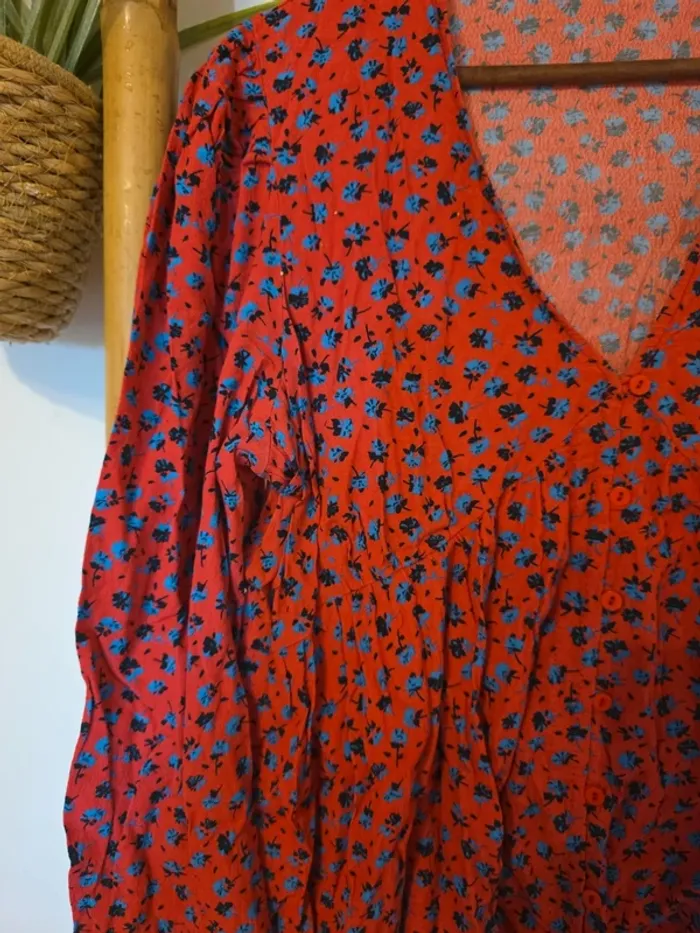 Blouse camaïeu fleurie - photo numéro 2
