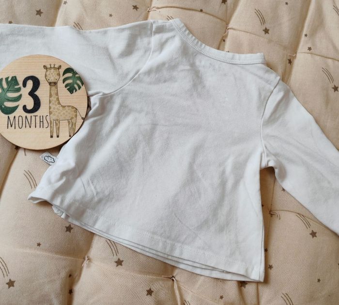 T-shirt manches longues cache coeur - photo numéro 2