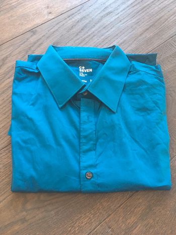Chemise bleue turquoise